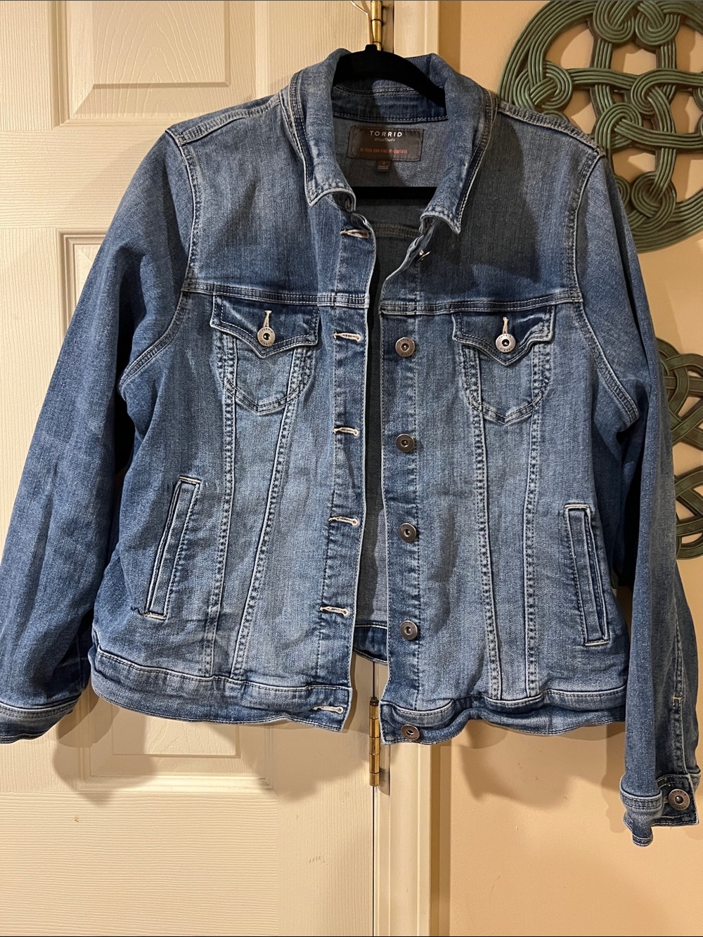 Y2K Trucker Denim Hacket torrid 2 US 12 Large